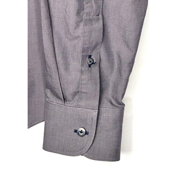 UNTUCKit Mens Button Up Shirt Wrinkle Free Cotton Sanglovese 03046 Grey Sz Large - Picture 4 of 13